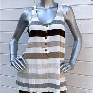 Daftbird racerback stripe henley.